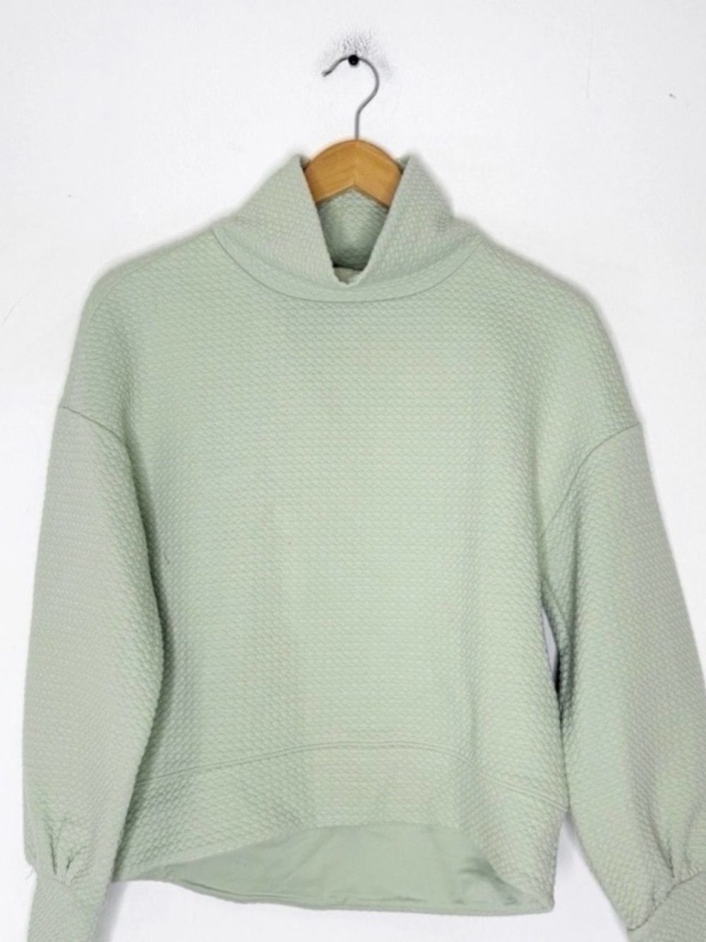 CALIA by Carrie Underwood Light Sage Mock Neck Sweater